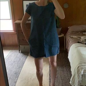 Zara mini denim dress